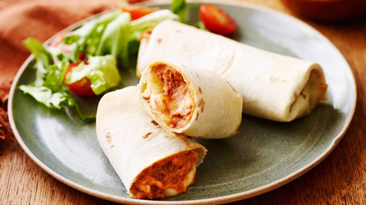 Classic Cheese And Bean Burritos